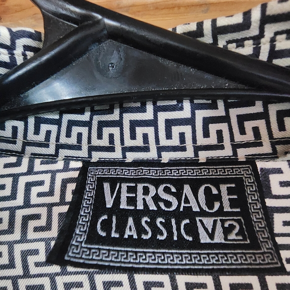 Versace Classic V2 Geometric Pattern Shirt